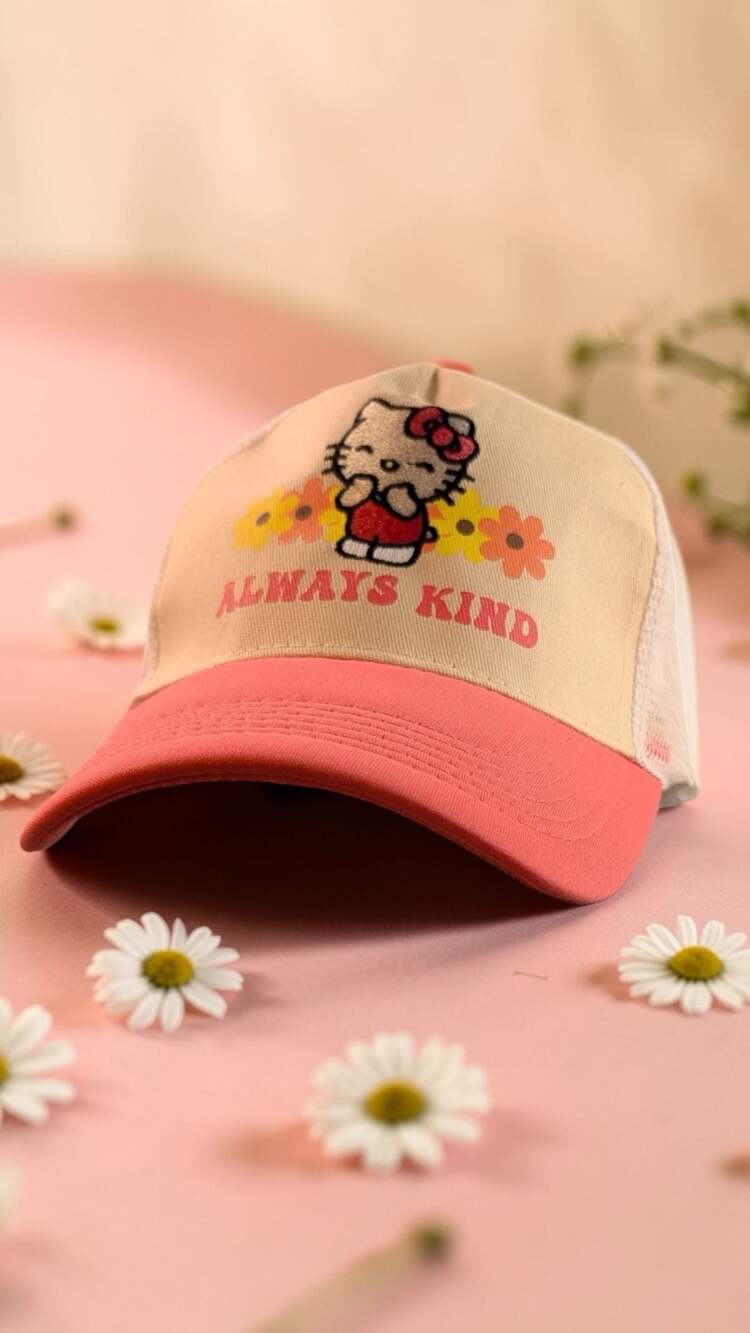 Sanrio Hello Kitty "Always Kind" Trucker Hat, One Size